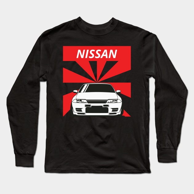 nissan r32 Long Sleeve T-Shirt by artoriaa